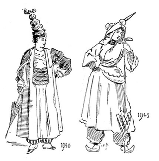 Illustration for article titled Take a tour of 20th Century fashions, as imagined in the year 1893